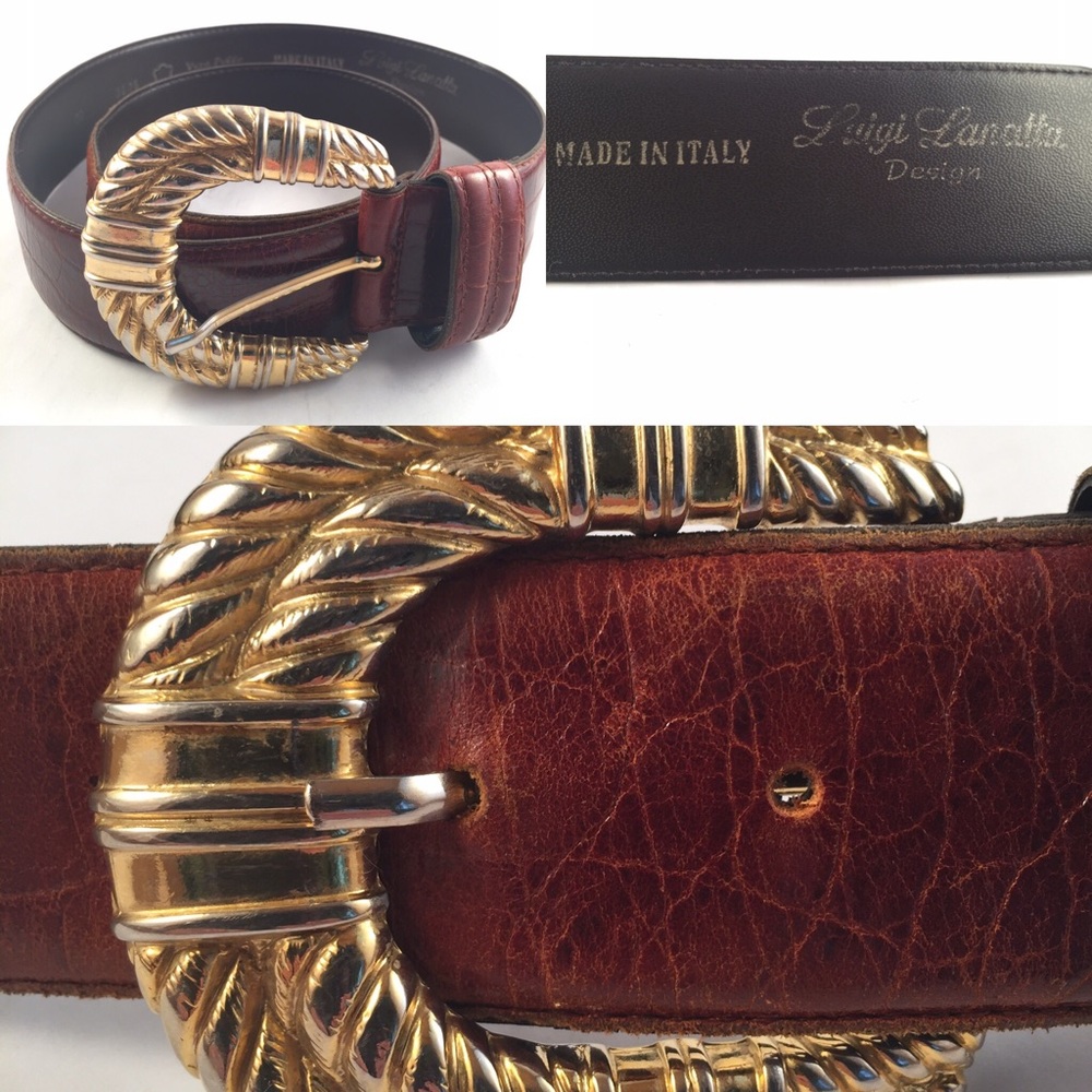 Luigi Lanatta leather belt